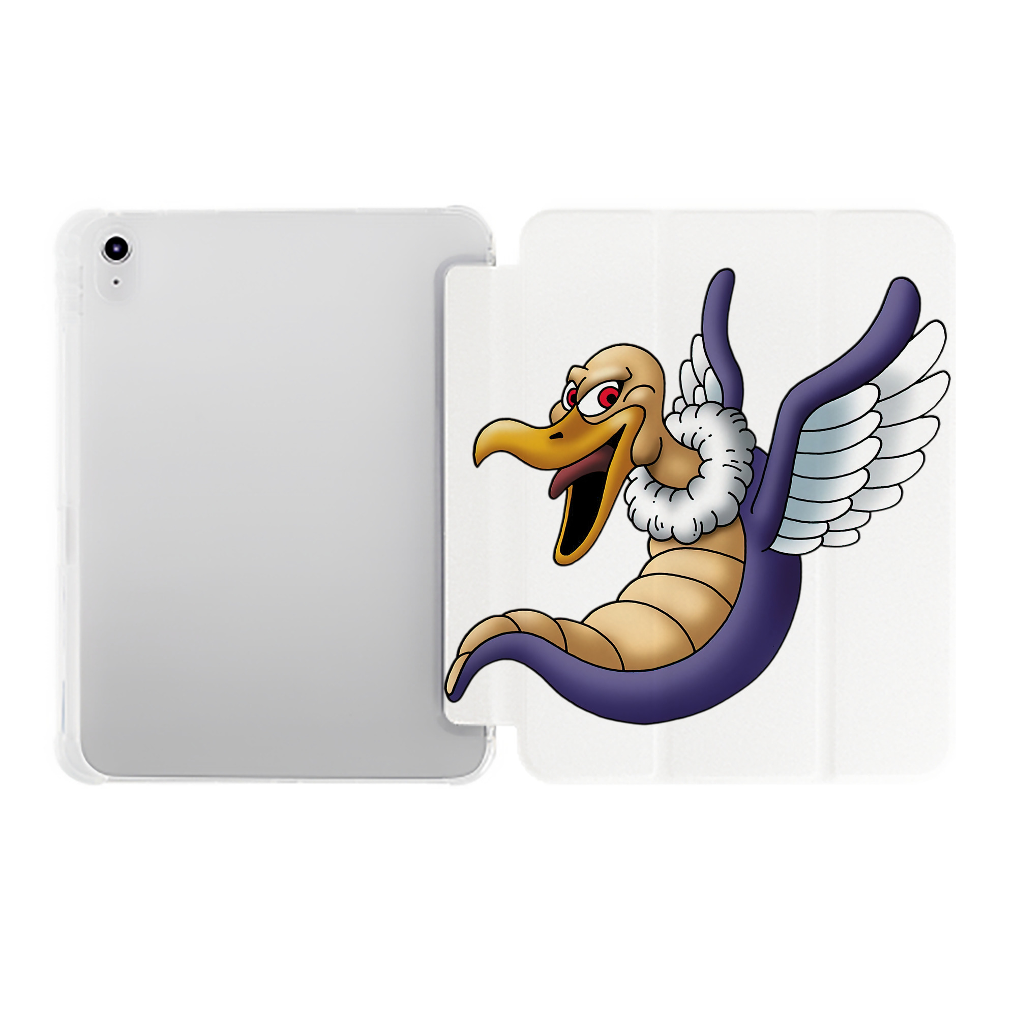 （画像用） ドラゴンクエスト Doragon Kuesuto Dragon Quest IPad ケース ペン収納付き 三つ折りスタンド PUレザー×シリコン 対応機種9.5/10.5/10.9インチ
